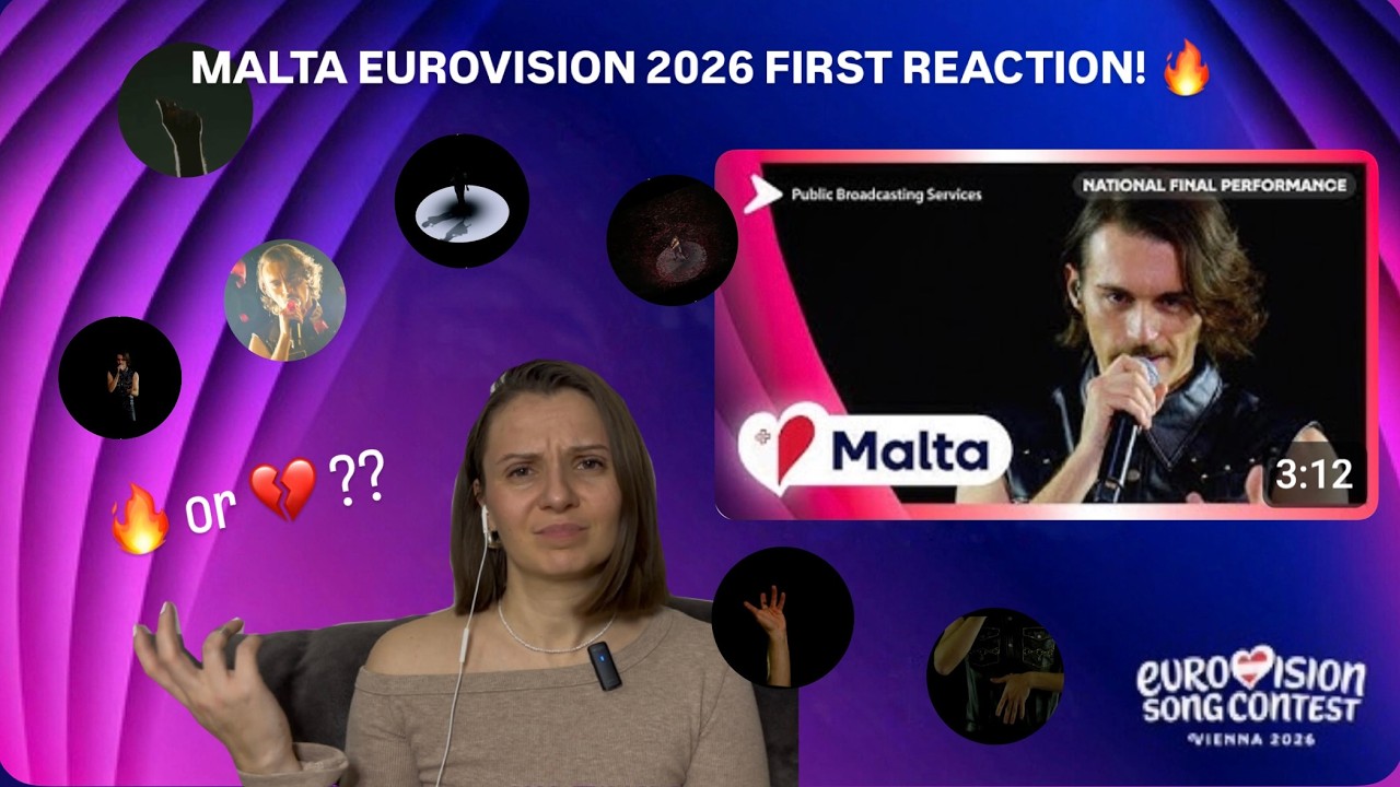 Malta 🇲🇹 AIDAN - Bella | Реакція #Eurovision2026 #Malta