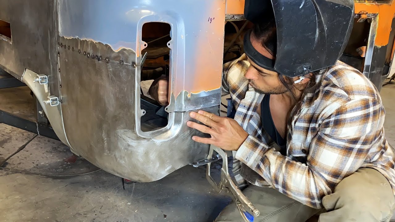 Reviving the Driver's Side Rear Corner By Welding & Replacing Panels | VW Bus Restoration Episode:57