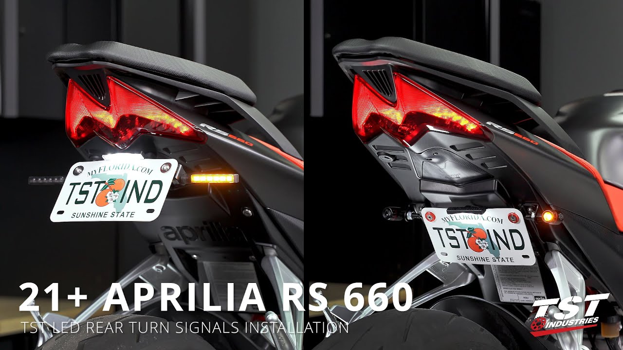 How to install LED Rear Turn Signals on a 2021+ Aprilia RS 660 by TST Industries