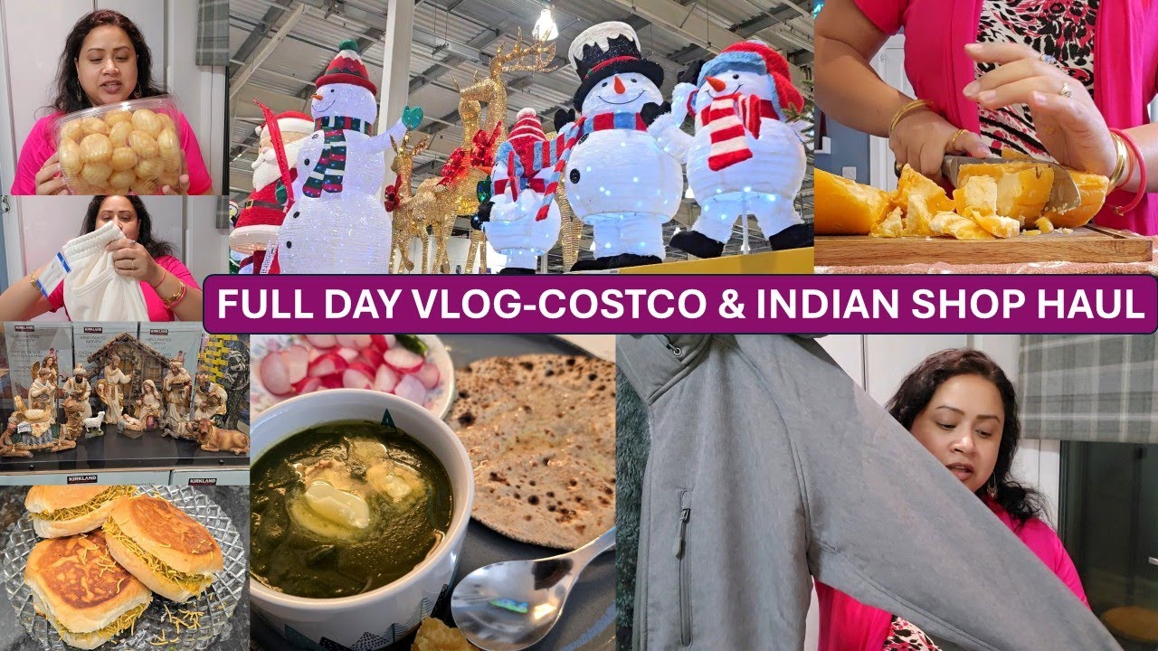 Raw & Real Random FULL Day Vlog - COSTCO & INDIAN SHOP SHOPPING HAUL