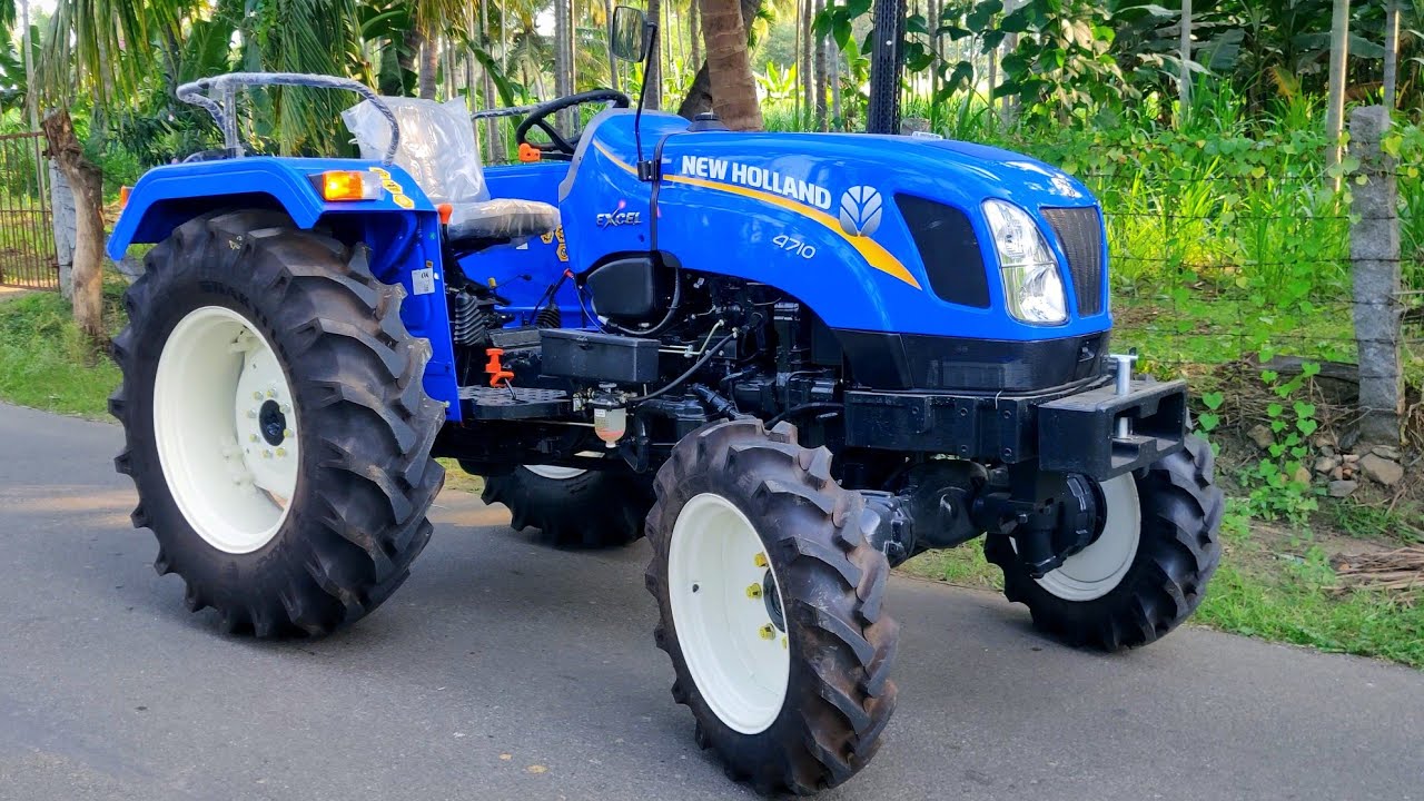 New Holland 4710 4wd 47 HP puddling special tractor | 47 HP all rounder tractor review in Tamil