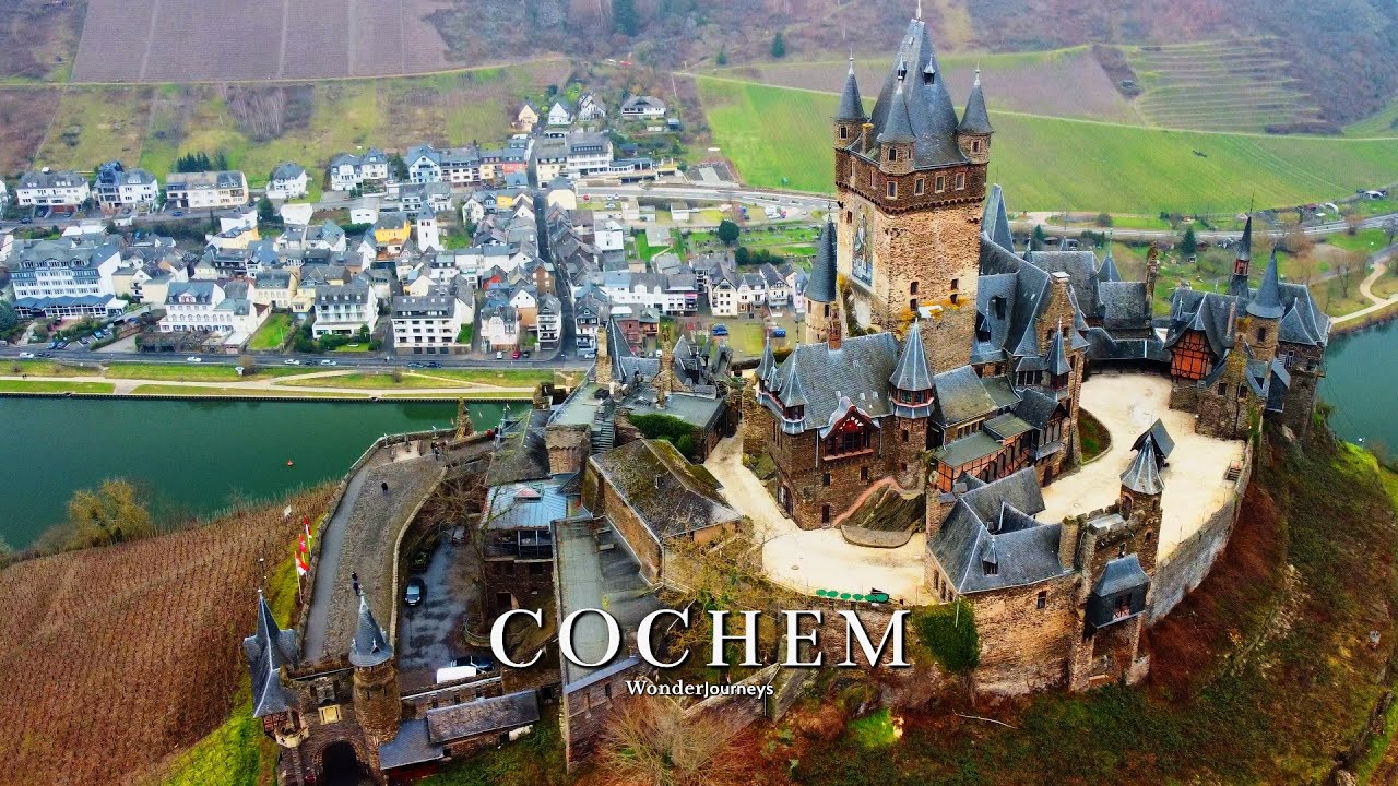 Gothic Castle on a Hill over Wine Town Cochem