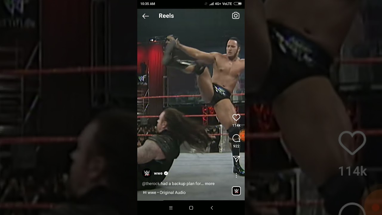 rock vs under taker😱