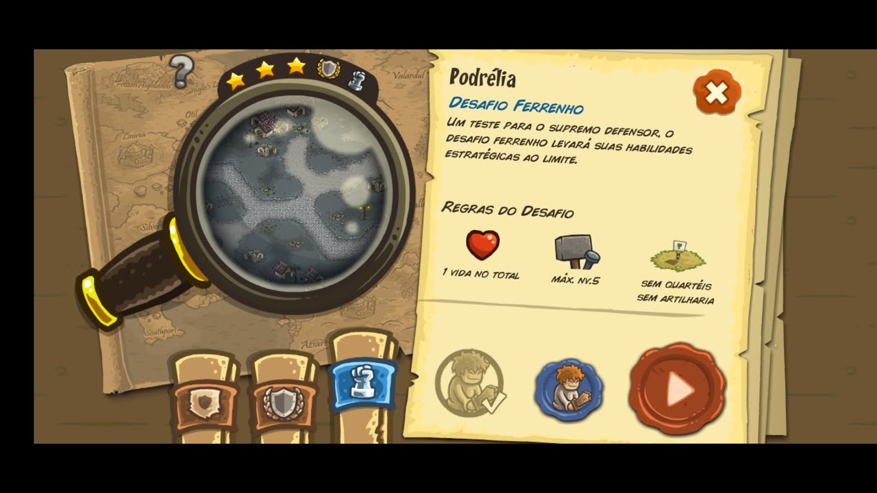 ingdom Rush Podrélia Desafio Ferrenho (Gameplay PT/BR)