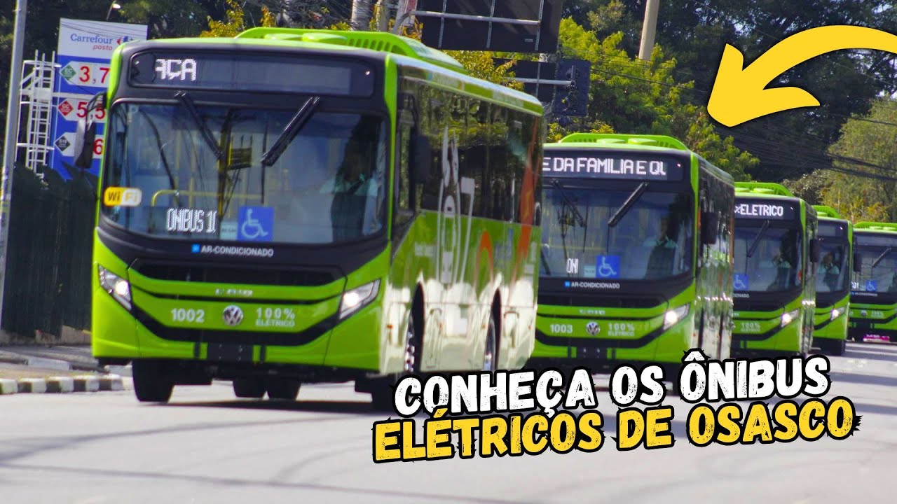 ÔNIBUS ELÉTRICO em OSASCO - CONFIRA a ENTREGA e APRESENTAÇÃO dos CARROS