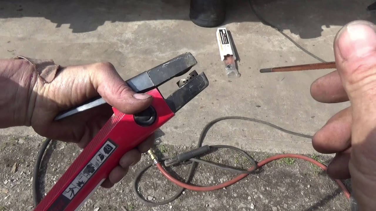 Remove welds with an Arc Air
