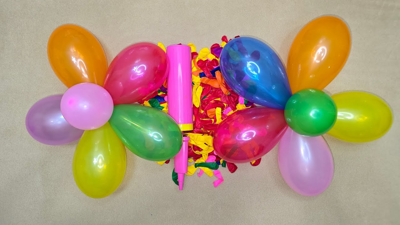 Satisfying ASMR 🌸 Endless Mini Balloon Flower Making Therapy 🎈