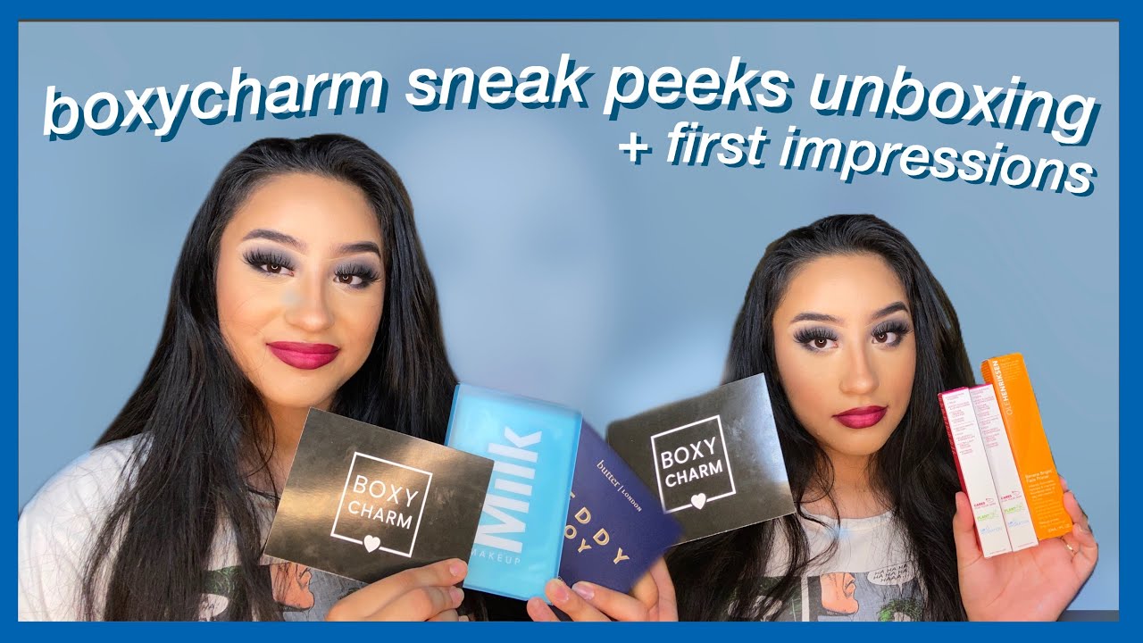august boxycharm sneak peeks unboxing 2020 + try on