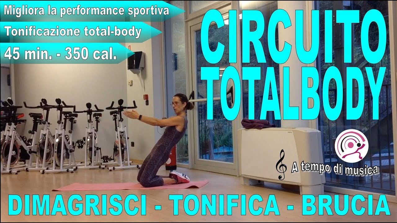 Allenamento a circuito per bruciare calorie e tonificare i muscoli di tutto il corpo