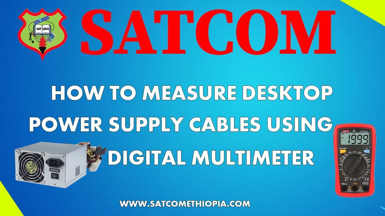 How to measure Desktop computers power supply cable outputs using a Digital Multimeter