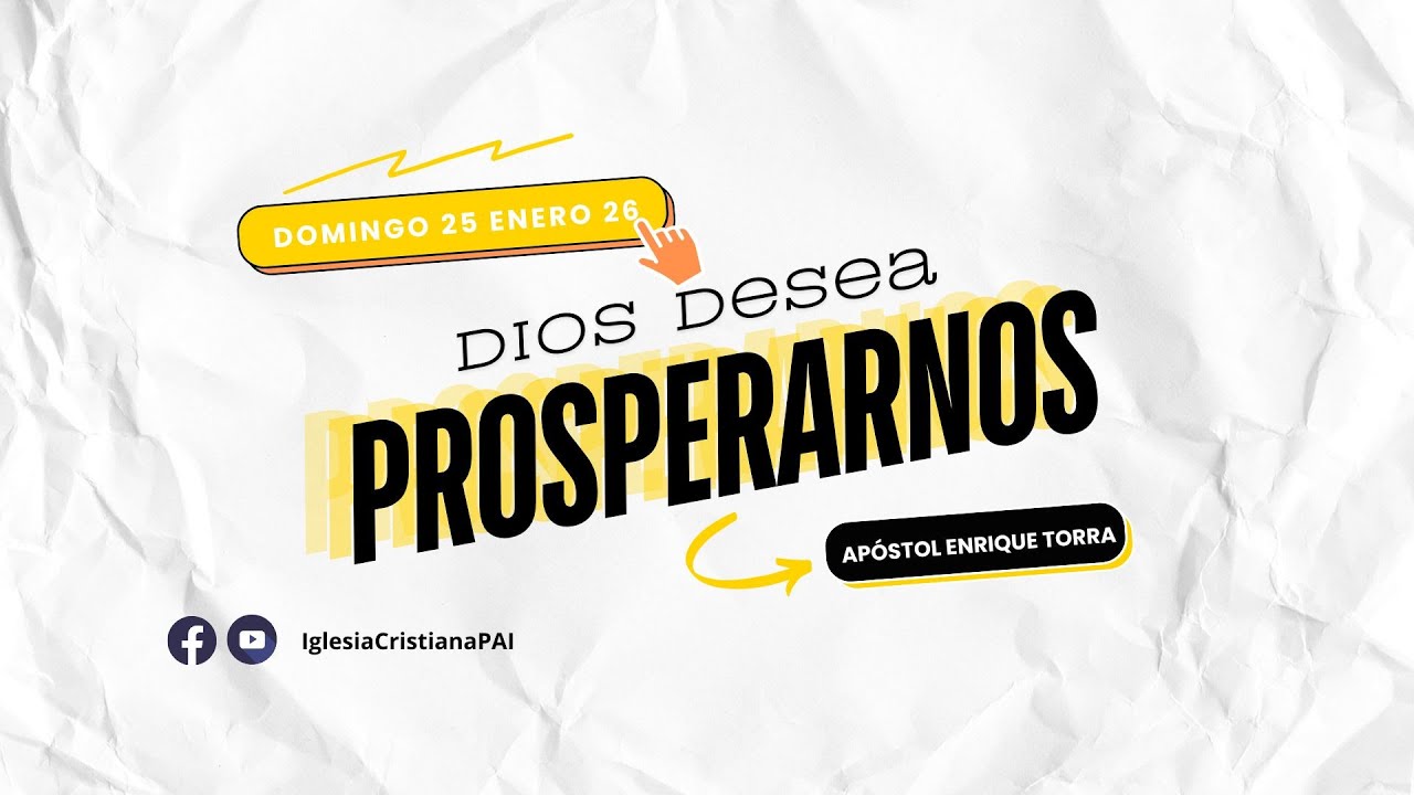DIOS DESEA PROSPERARNOS
