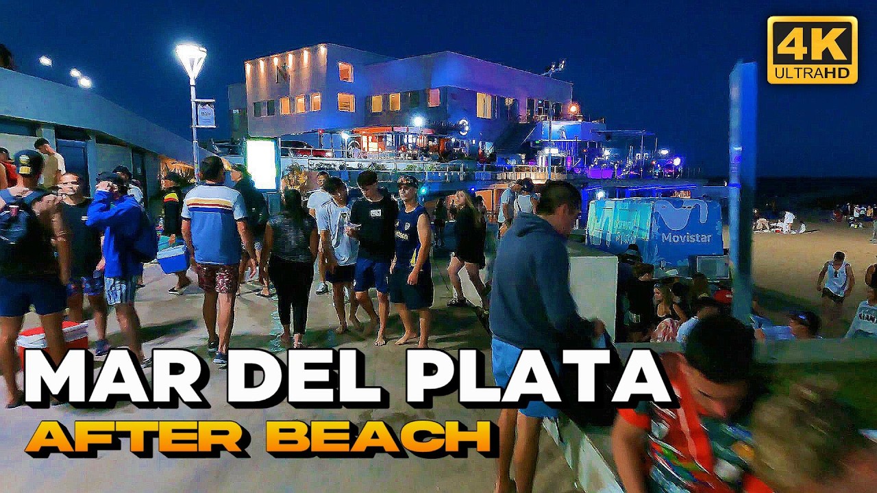 MAR DEL PLATA ❤️ After Beach 2025 - SUPER CAMINATA 4K 🇦🇷