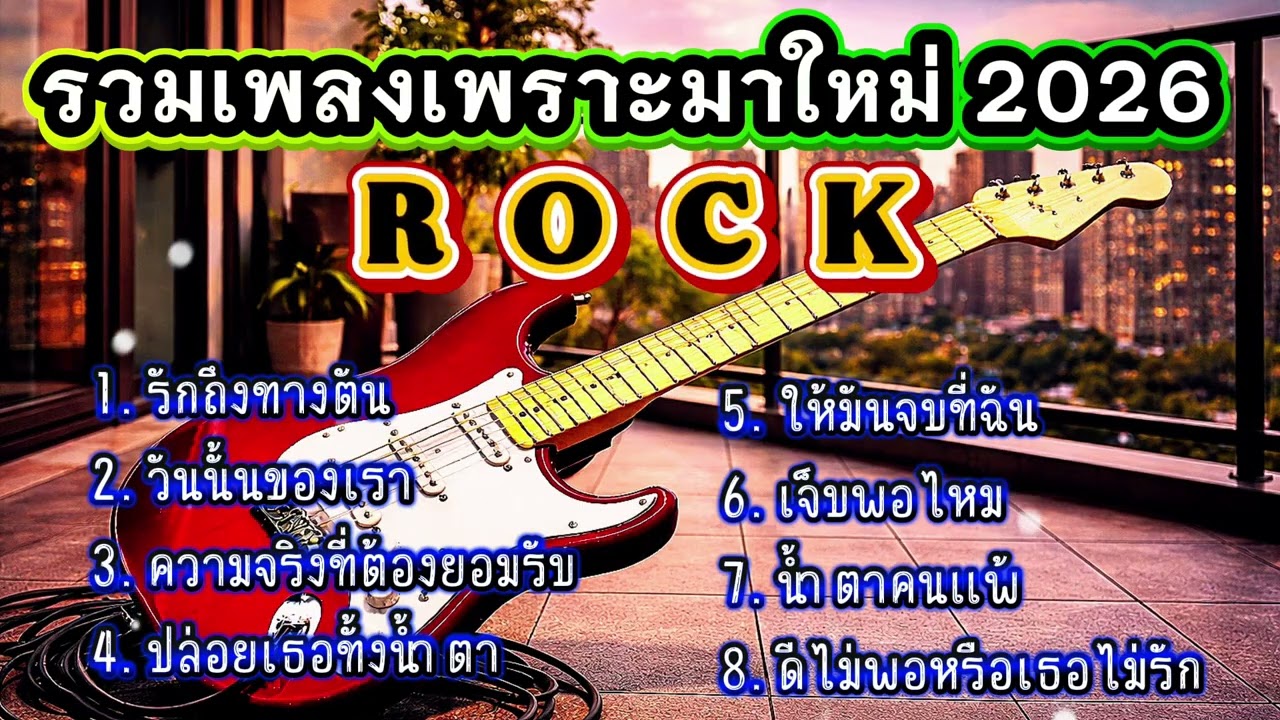 รวมเพลงฮิต2026 แนว Rock เพราะๆมาใหม่ อกหัก รักพัง สุดเจ็บ โดนใจคนถูกทิ้ง [เพลงเพราะ เรดิโอ]