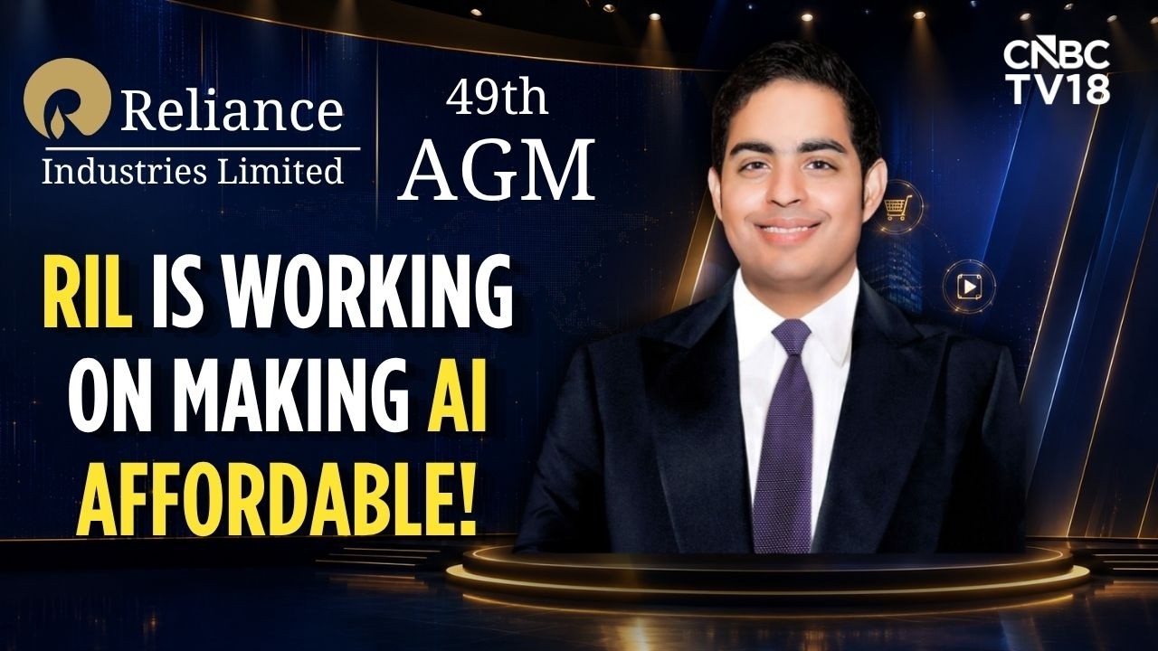 RIL создает ИИ для Индии и ИИ силами Индии: Акаш Амбани | RIL AGM | N18V | CNBC TV18