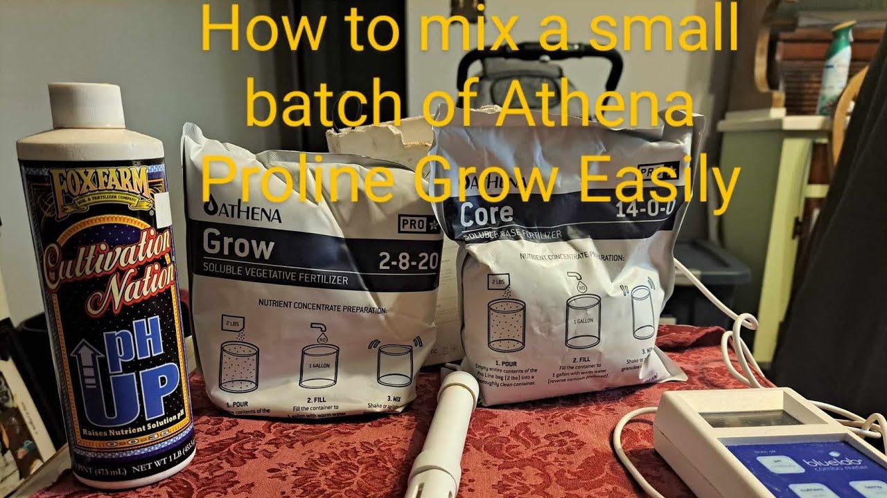 How to mix a small batch of Athena Proline Grow by weight.