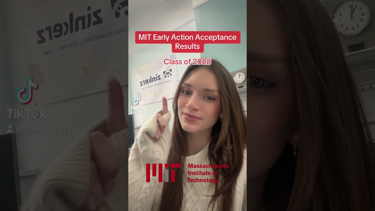 MIT Early Action Acceptance Results Class of 2028 #college #university #zinkerz