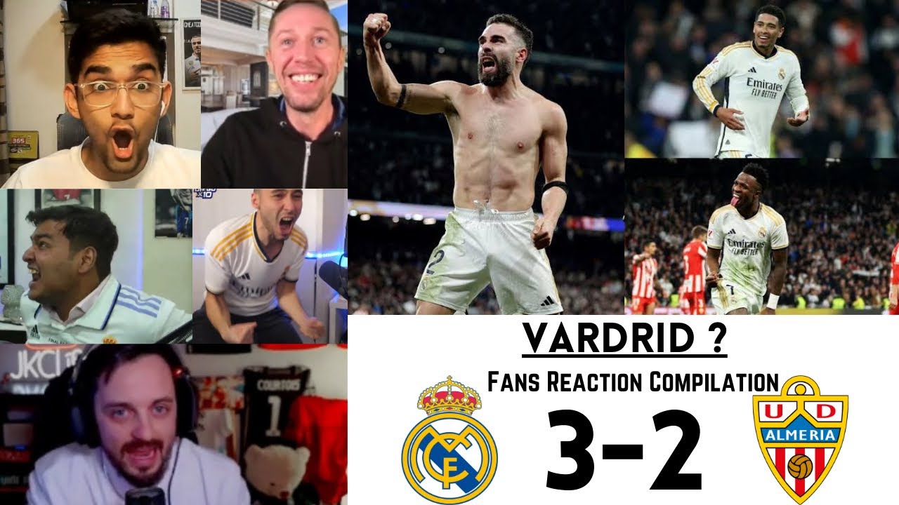 ALMERIA ROBBED ? REAL MADRID vs ALMERIA 3-2 | Fan Reaction Compilation | La Liga GW 21 | 21-01-2024
