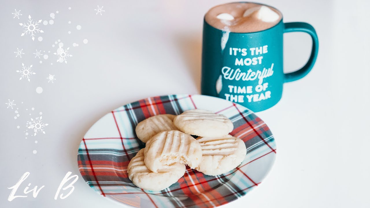 Vegan Whipped Shortbread Cookies Recipe (5 ingredients)