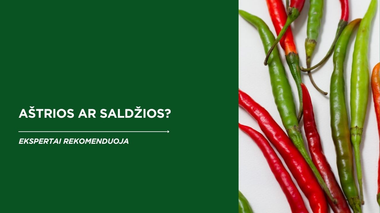Geriausios smulkiavaisės paprikos: aštriosios ir saldžiosios