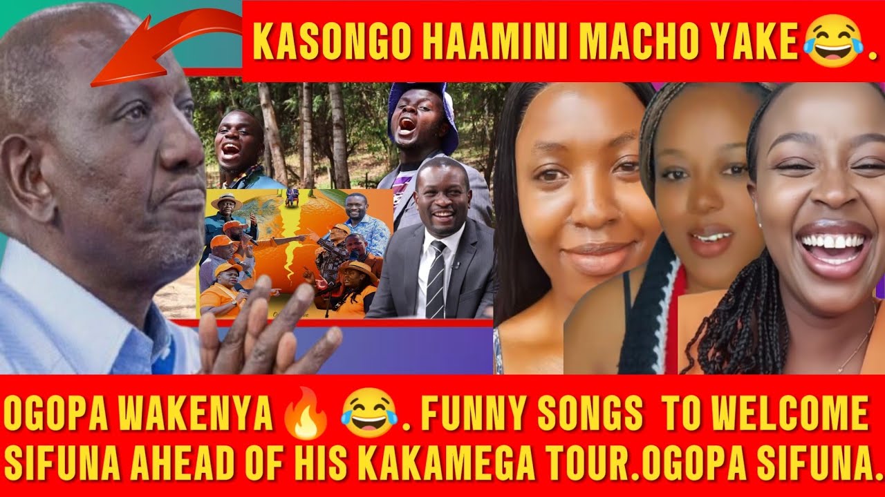 OGOPA WAKENYA😂🔥.FUNNY SONGS AND WARM WELCOME WORDS FOR EDWIN SIFUNA FROM KAKAMEGA AHEAD OF HIS TOUR.