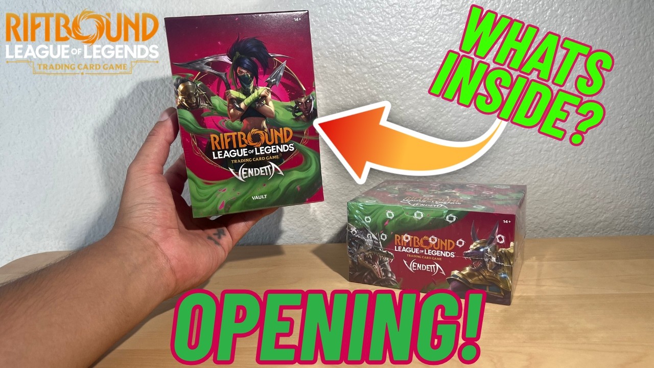 Распаковка набора Riftbound Vendetta Vault Box! (и дополнительный бустер-бокс)