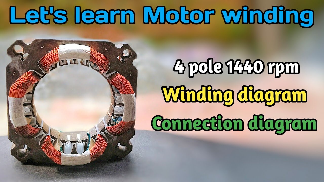 Washing machine spin motor winding and connection with diagram full video|Single phase motor winding