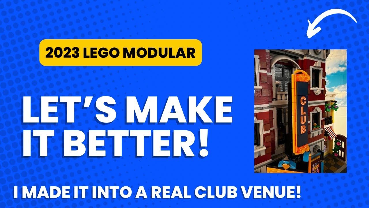 Modified Lego Jazz Club Modular - Now an ALL-PURPOSE CLUB!