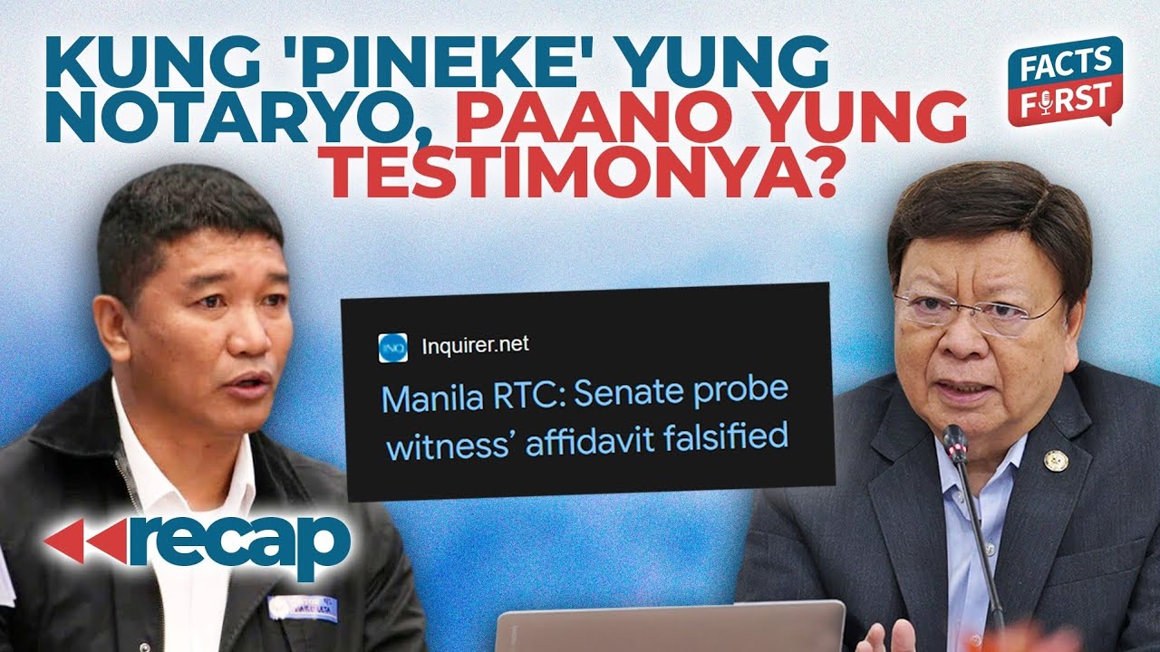 May epekto ba yung pekeng notaryo sa testimonya ni Orly Guteza?