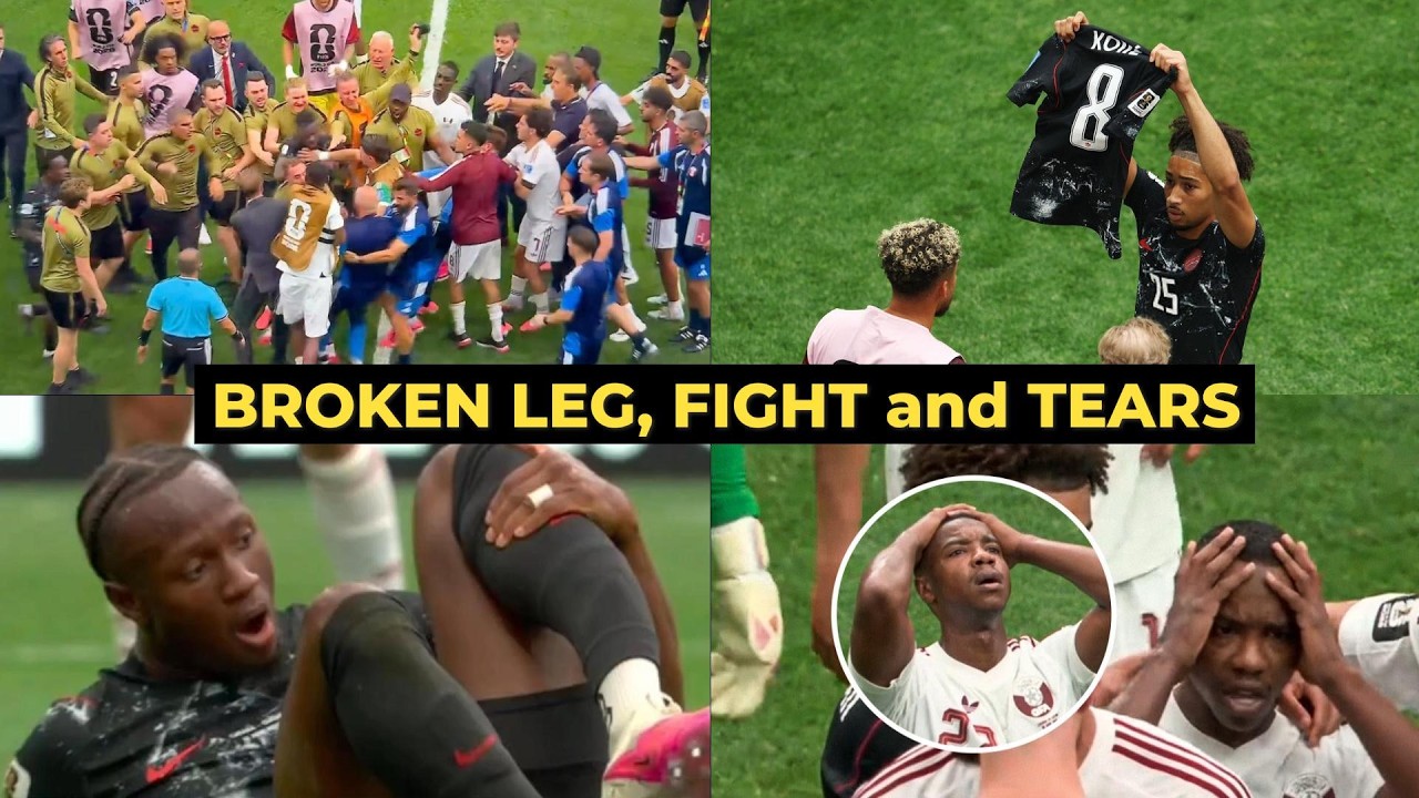 CANADA Players FURIOUS After Isma&euml;l Kon&eacute; Injury vs Qatar! Fight, Red Card & Tears 😭💔