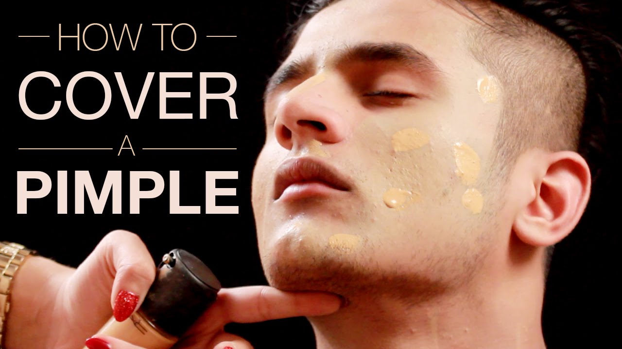 How To Cover A Pimple & Mild Acne Scarring | Makeup Tutorial For Acne | Makeup for Men - Part 1
