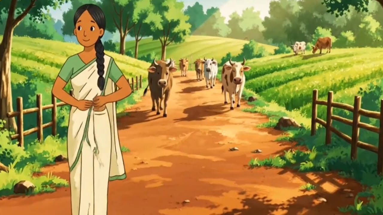 A Day in an Indian Village: Cozy Family ghibli Life in Slow Motion”