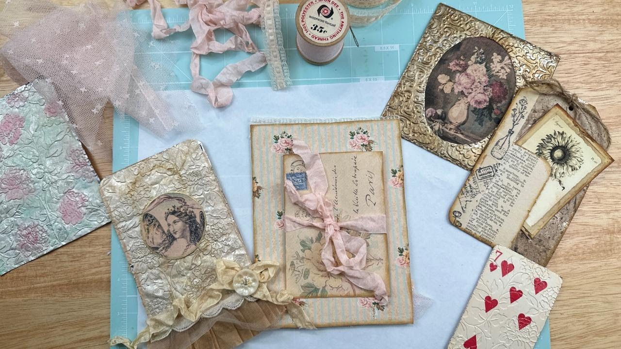 Turn Tea Bags and Aluminum Foil into Junk Journal Tags and Ephemera
