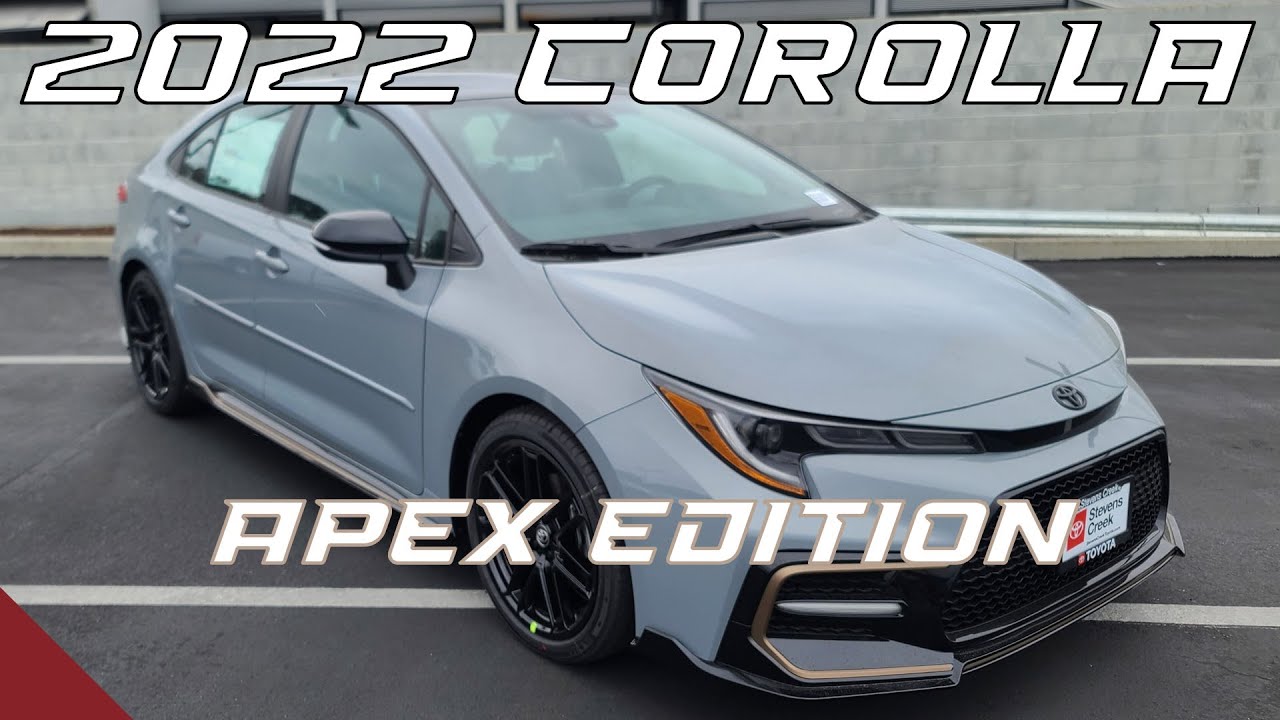 2022 Toyota Corolla Apex SE Edition Overview