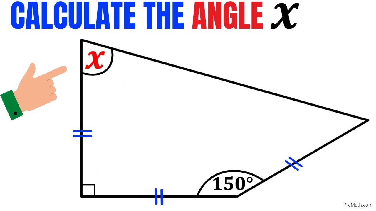 Calculate the angle X and justify | Think outside the Box | Learn how to Solve Geometry problem fast