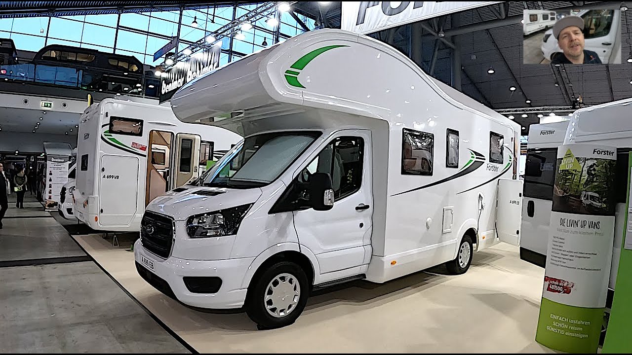 F&ouml;rster A699 EB Alkoven Motorhome RV Camper Van new model 2023 Ford walkaround and interior K1191
