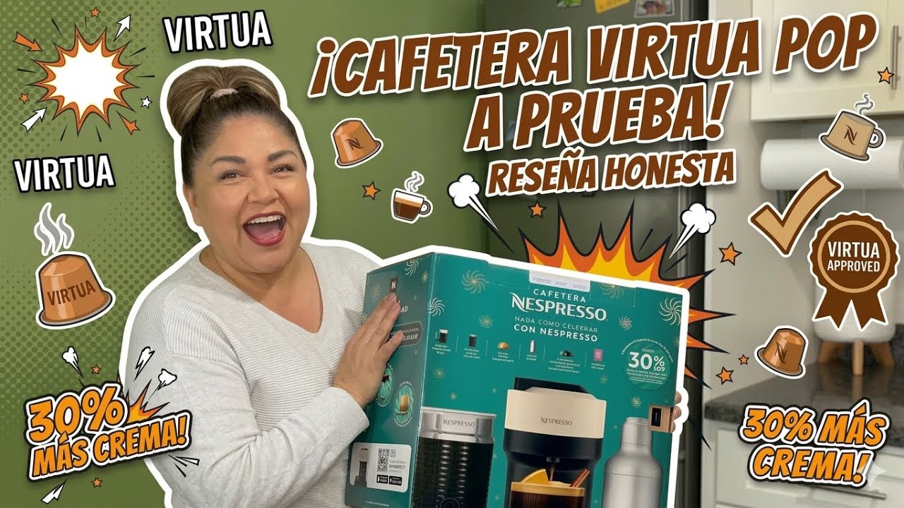 CAFETERA VERTUO POP MAS  DE NESPRESSO Reseña muy sincera 