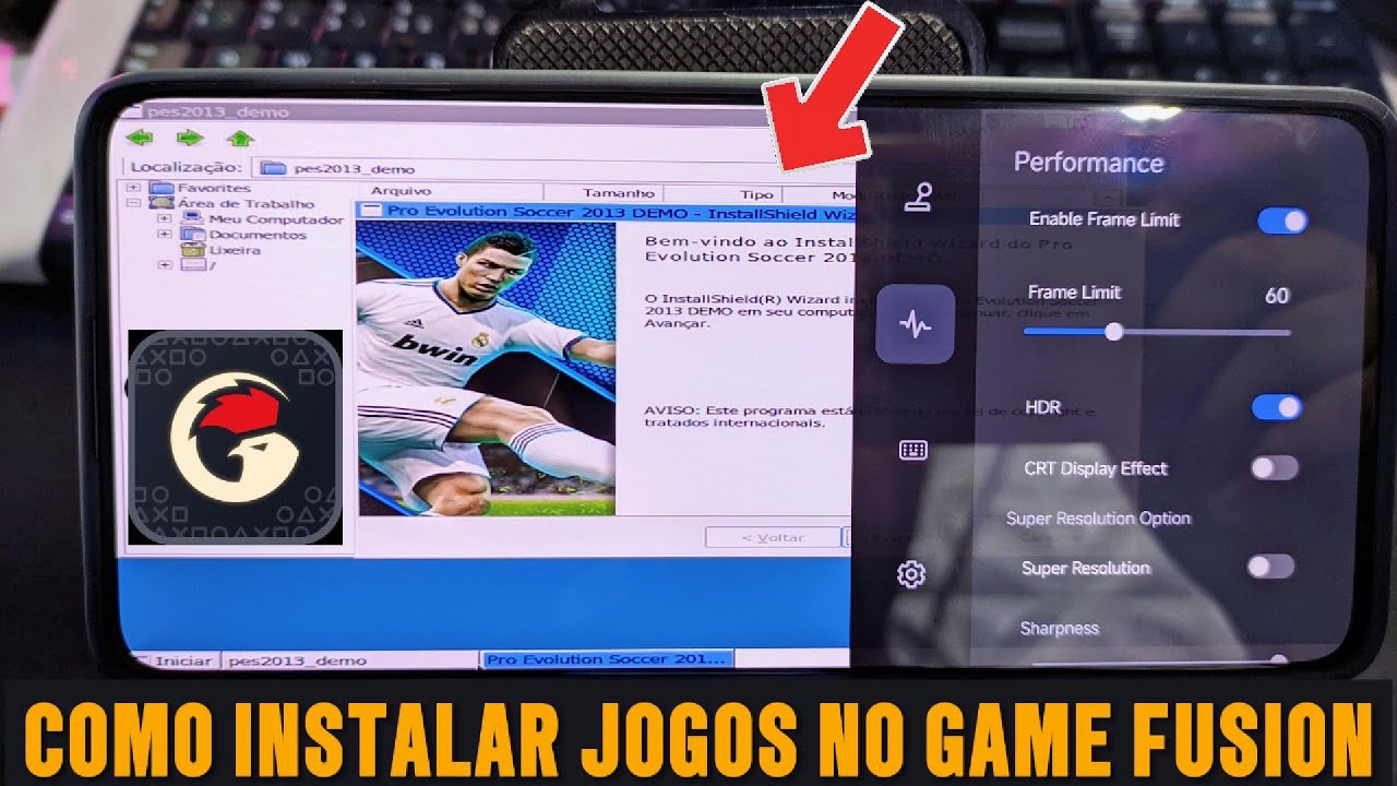 COMO INSTALAR JOGOS NO GAME FUSION EMULADOR DE PC EM QUALQUER CELULAR SEM ERRO!