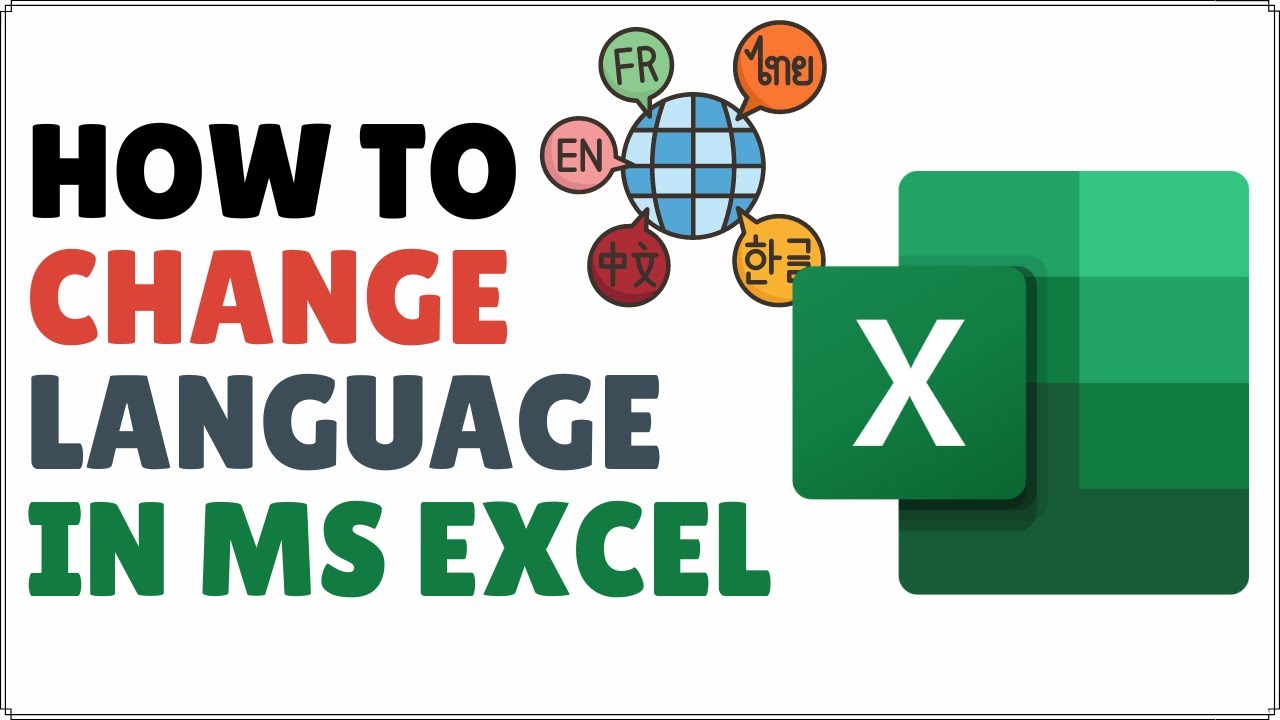 How to Change Language in Excel