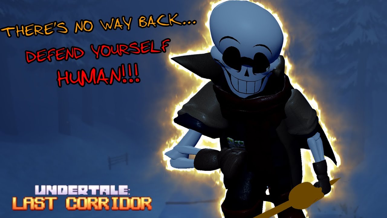 ONE OF THE BEST SKINS! Undertale Last Corridor Snowdin Encounter Dustbelief Papyrus Remodel Gameplay