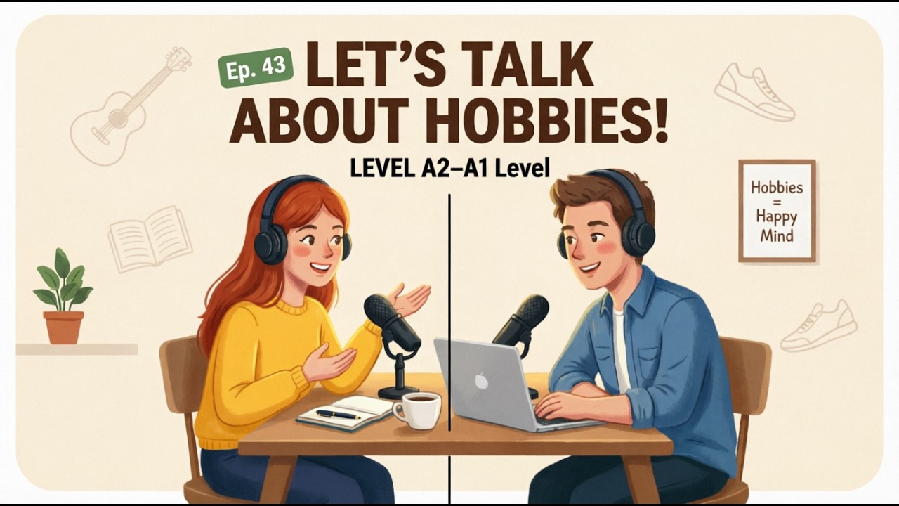 How to Talk About Your Hobbies in English | Speaking Practice (A1-A1 Level)