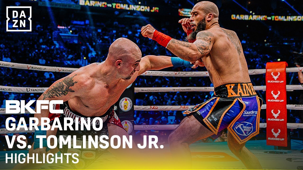 Johnny Garbarino vs. Kaine Tomlinson Jr. Fight Highlights | Round 5 TKO | BKFC Knucklemania