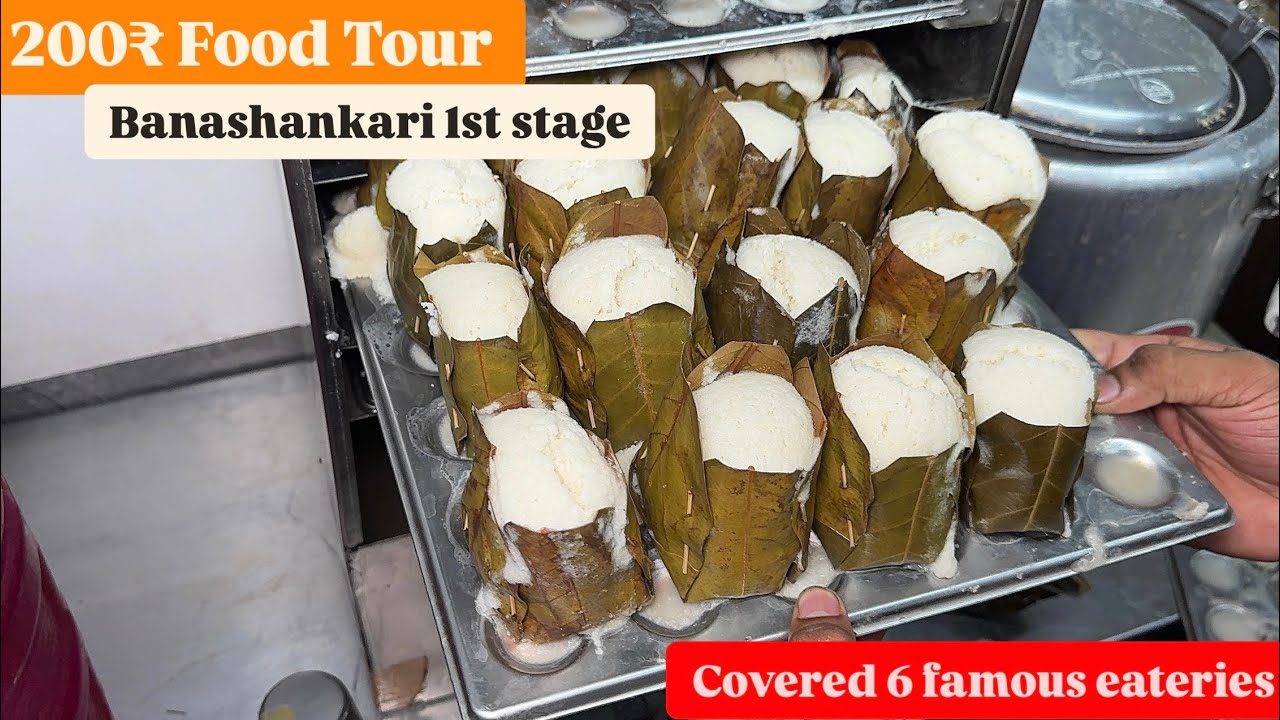 200₹ Banashankari Food Tour |  Food Walk Covering 6 Famous Eateries | Monk Vlogs