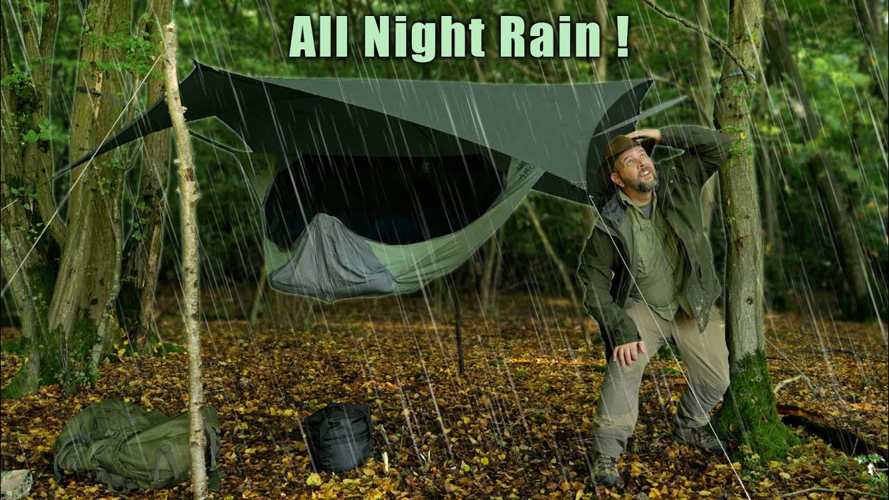 First Rainy solo Camp in my own woodland