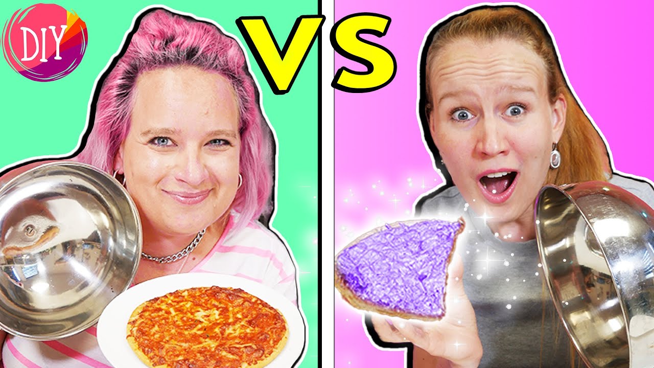 REAL FOOD vs GLITZER FOOD Challenge! Verrückteste Foodchallenge ever