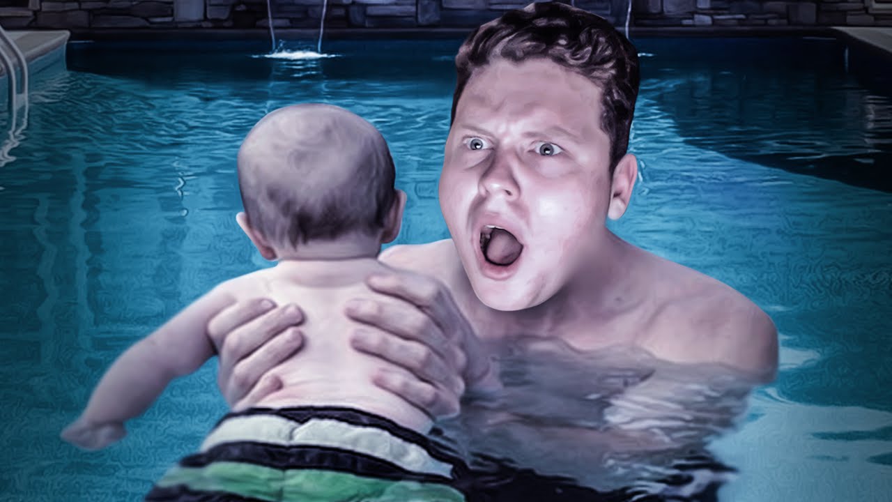SAVE THE BABY IN THE POOL!!! (Who's Your Daddy: The Hungry Games)