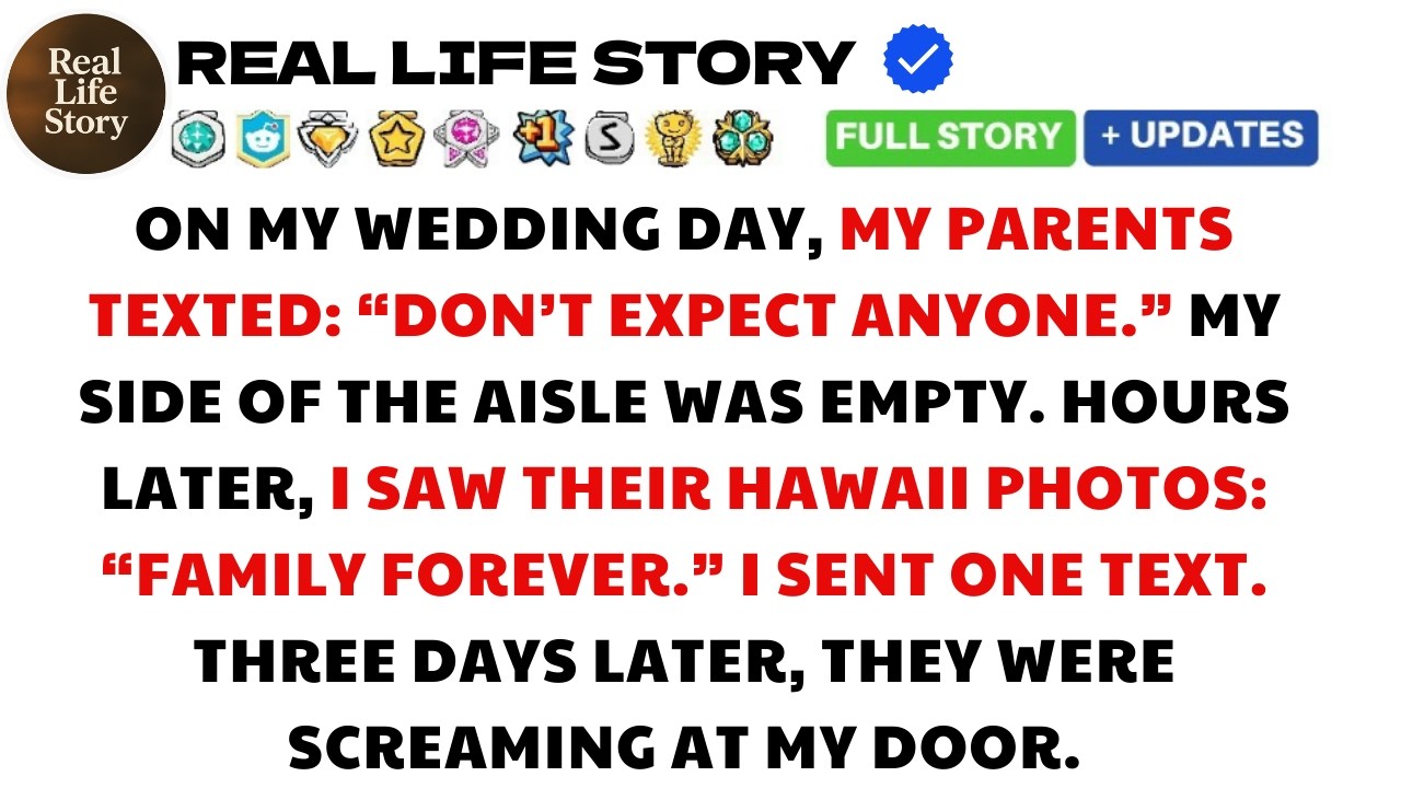 My Parents Skipped My Wedding for Hawaii — Three Days Later, They Were Panicking at My Door