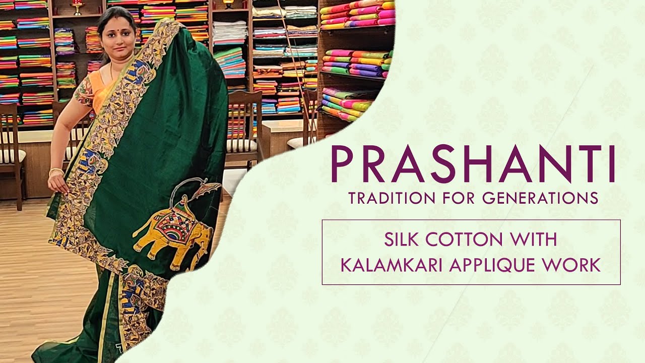 Silk Cotton - Kalamkari Applique work