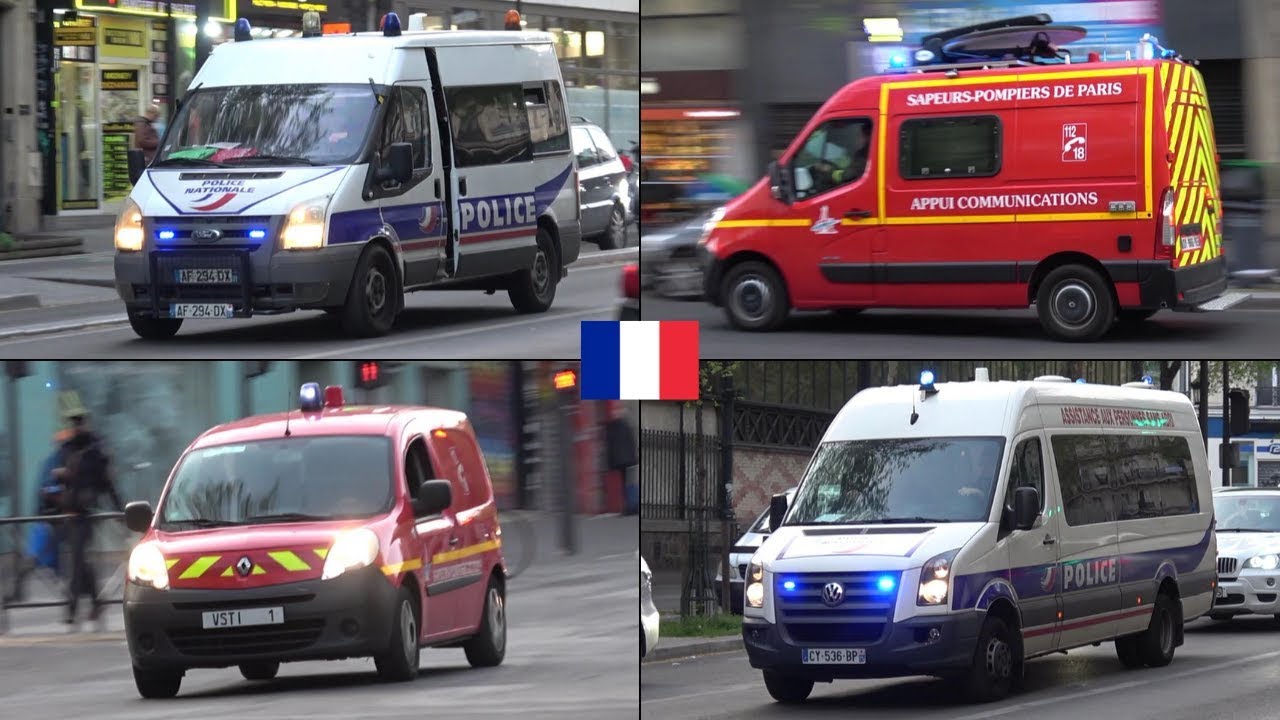 [FR] Notre Dame Cathedral Fire - Paris Emergency Services responding