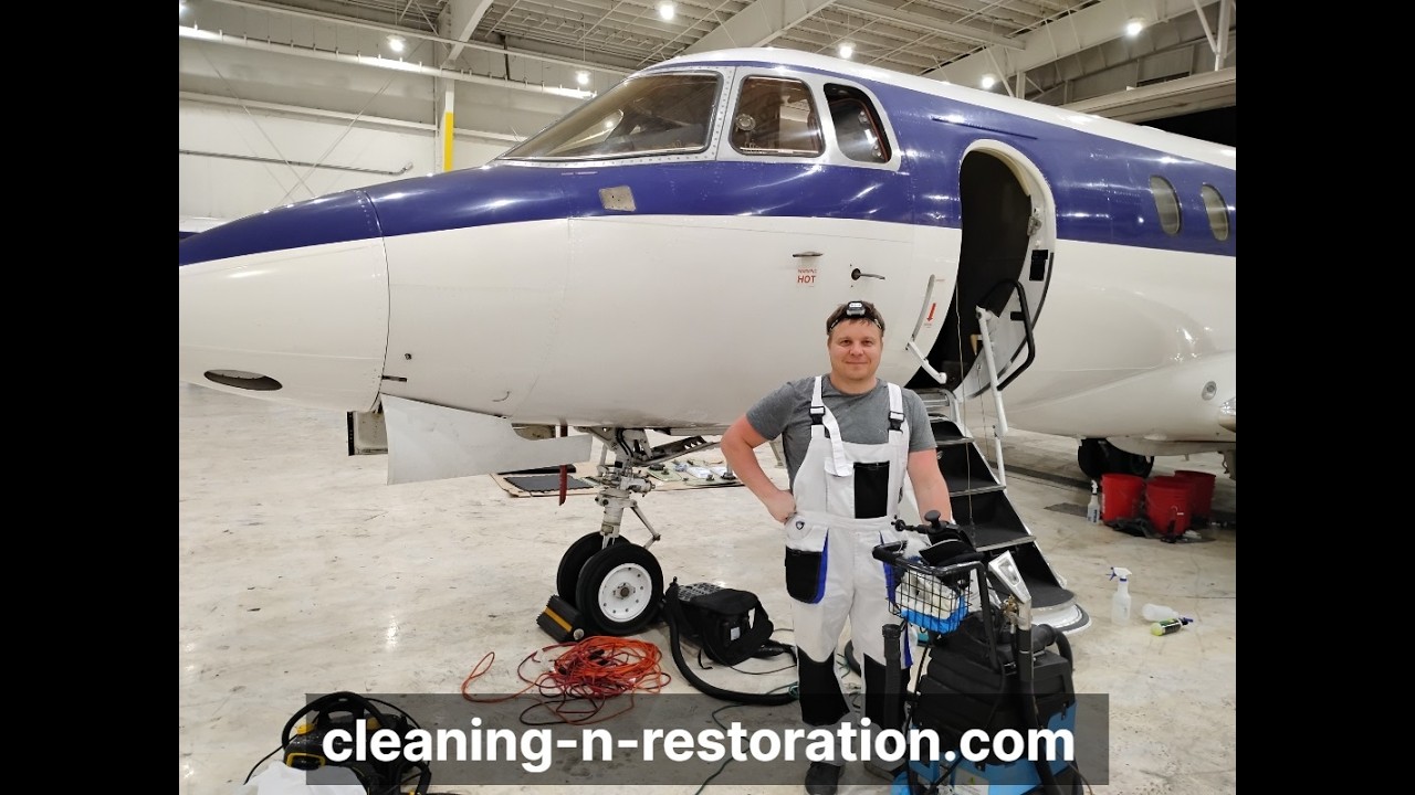 Professional Aircraft Interior Cleaning | Carpet & Upholstery | Химчистка ковролина в самолете