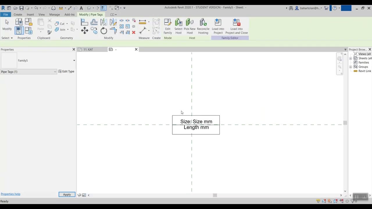Revit'te Yeni Etiket (Tag) Oluşturma (Bahar Tolan)